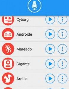 Cambiador de voz con efectos